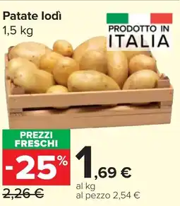 Carrefour Market Patate lodì offerta