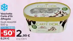 Carrefour Market Vaschetta Carte d'Or Affogato offerta