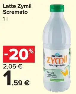 Carrefour Market Latte Zymil Scremato offerta