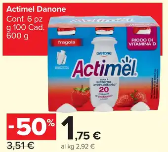 Carrefour Market Actimel Danone offerta