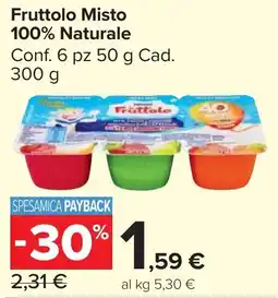 Carrefour Market Fruttolo Misto 100% Naturale offerta