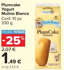 Carrefour Market Plumcake Yogurt Mulino Bianco offerta