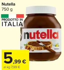 Carrefour Market Nutella offerta