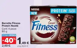 Carrefour Market Barretta Fitness Protein Nestlè offerta