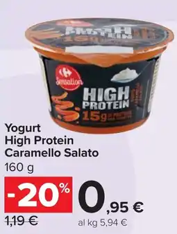 Carrefour Market Yogurt High Protein Caramello Salato offerta