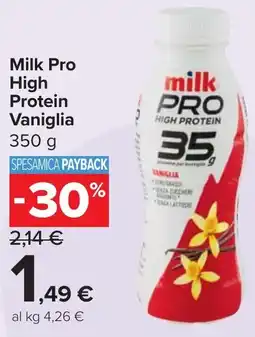Carrefour Market Milk Pro High Protein Vaniglia offerta