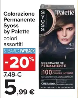 Carrefour Colorazione Permanente Syoss by Palette offerta