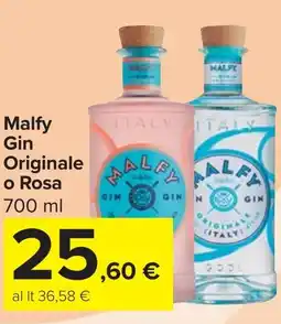 Carrefour Market Malfy Gin Originale o Rosa offerta