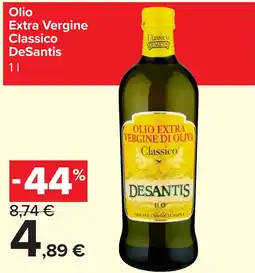 Carrefour Market Olio Extra Vergine Classico DeSantis offerta