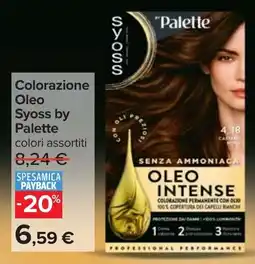 Carrefour Colorazione Oleo Syoss by Palette offerta