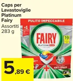 Carrefour Market Caps per Lavastoviglie Platinum Fairy offerta