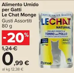 Carrefour Market Alimento Umido per Gatti Le Chat Monge offerta