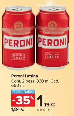 Carrefour Market Peroni Lattina offerta