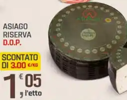 Supermercati Dok Asiago riserva D.O.P. offerta