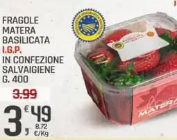 Supermercati Dok Fragole matera basilicata i.g.p. in confezione salvaigiene offerta