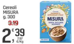 Supermercati Dok Cereali MISURA offerta