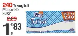 Supermercati Dok 240 Tovaglioli Monovelo FOXY offerta