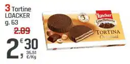 Supermercati Dok 3 Tortine LOACKER offerta