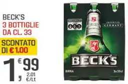 Supermercati Dok Beck's 3 bottiglie offerta
