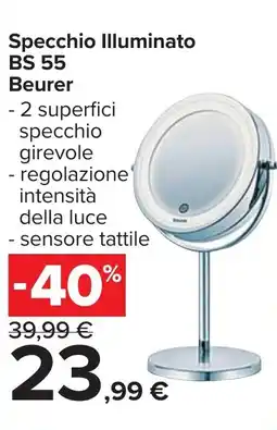 Carrefour Specchio Illuminato BS 55 Beurer offerta