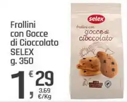 Supermercati Dok Frollini con Gocce di Cioccolato SELEX offerta