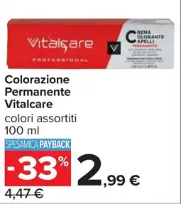 Carrefour Colorazione Permanente Vitalcare offerta
