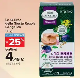 Carrefour Le 14 Erbe della Giusta Regola L'Angelica offerta