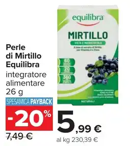 Carrefour Perle di Mirtillo Equilibra offerta
