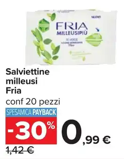 Carrefour Salviettine milleusi Fria offerta