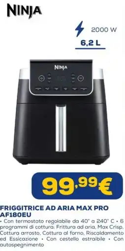 Euronics NINJA FRIGGITRICE AD ARIA MAX PRO AF180EU offerta