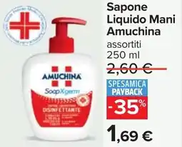 Carrefour Sapone Liquido Mani Amuchina offerta