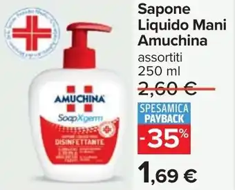 Carrefour Sapone Liquido Mani Amuchina offerta