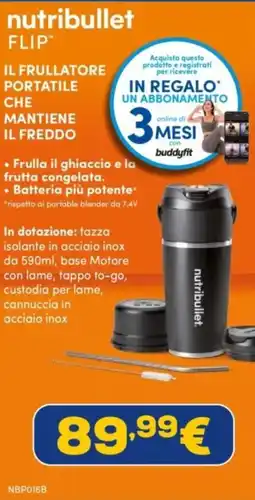 Euronics Nutribullet flip offerta