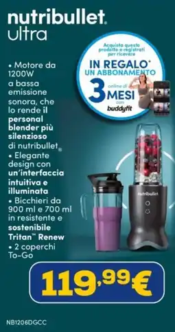 Euronics Nutribullet ultra offerta