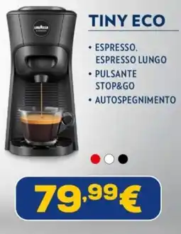 Euronics Lavazza tiny eco offerta