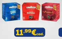 Euronics Lavazza crema e gusto, qualita rossa, passionale offerta