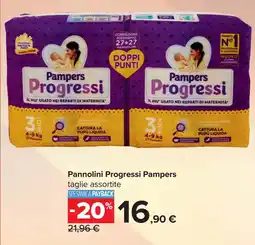 Carrefour Pannolini Progressi Pampers offerta