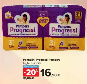 Pannolini Progressi Pampers