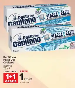 Carrefour Dentifricio Pasta Del Capitano offerta