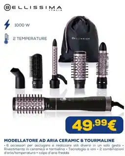 Euronics Bellissima modellatore ad aria ceramic & tourmaline offerta
