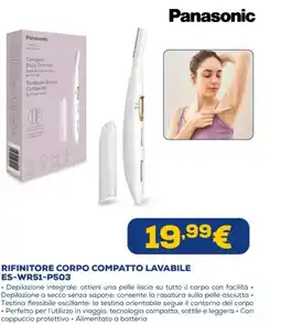 Euronics Panasonic rifinitore corpo compatto lavabile ES-WR51-P503 offerta