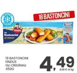 Despar 18 bastoncini findus gli originali offerta