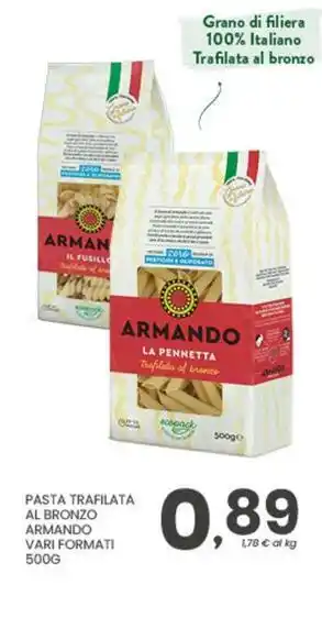 Pasta trafilata al bronzo armando