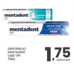 Despar Dentifricio MENTADENT offerta