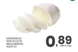 Despar Mozzarella fior di latte bella murgia all'etto offerta