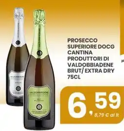 Despar Prosecco superiore docg cantina produttori di valdobbiadene brut/extra dry offerta