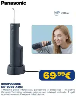 Euronics Panasonic IDROPULSORE EW-DJ66-A303 offerta