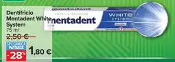 Carrefour Dentifricio Mentadent White System offerta