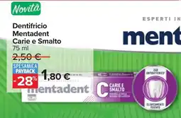 Carrefour Dentifricio Mentadent Carie e Smalto offerta