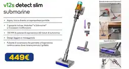 Euronics dyson v12s detect slim submarine offerta